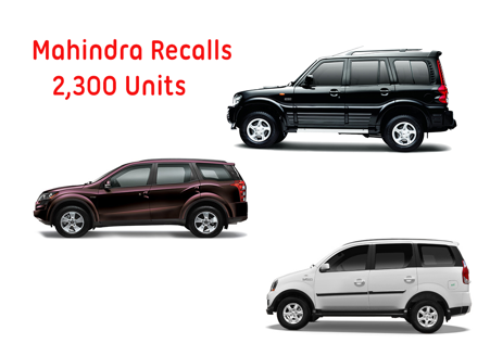 Mahindra Recalls 2300 units