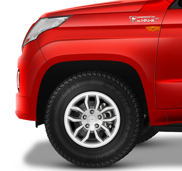 Mahindra TUV300 with tyre