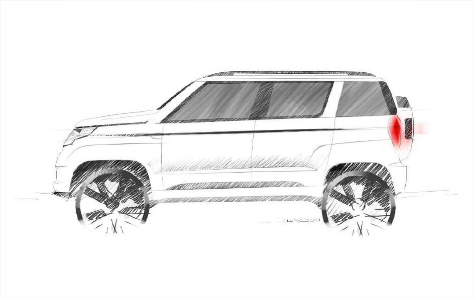 Mahindra TUV300 Design/Sketch