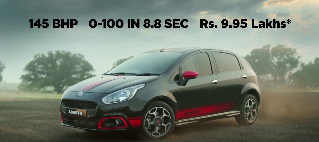 Newly launched Fiat Abarth Punto TV commercial