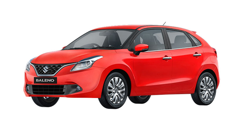Maruti Baleno Red Color - Maruti Baleno Fire Red Color Variant