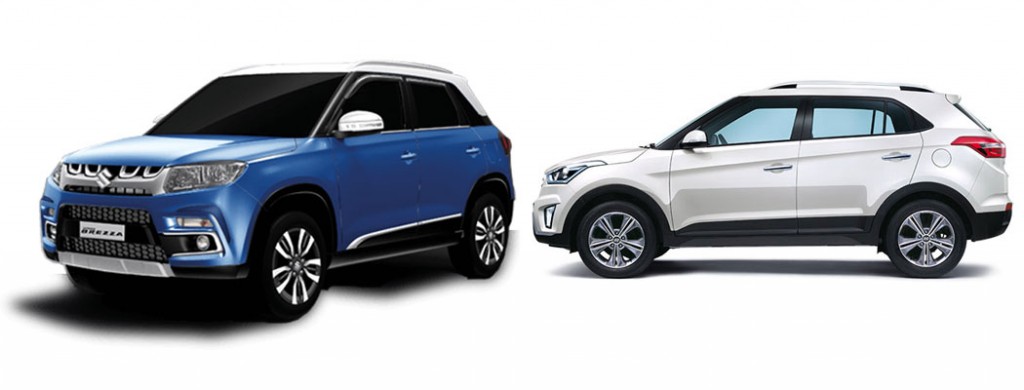 Maruti Vitara Brezza vs Hyundai Creta