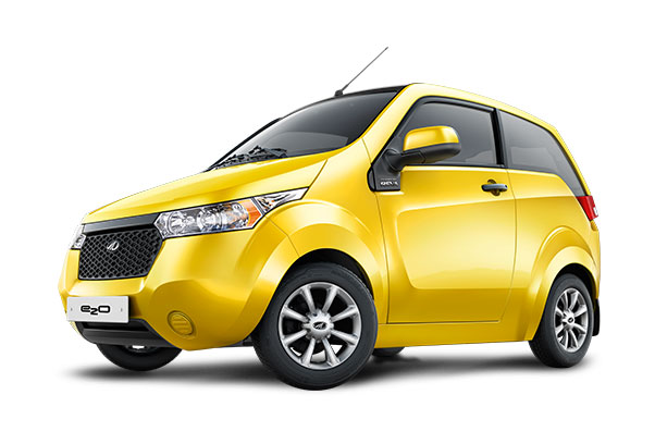 Mahindra e2o in yellow color