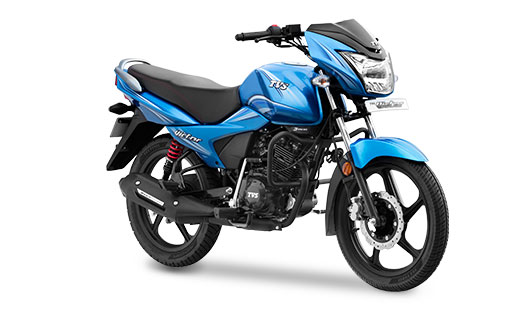 New 2016 TVS Victor in Blissful Blue Color
