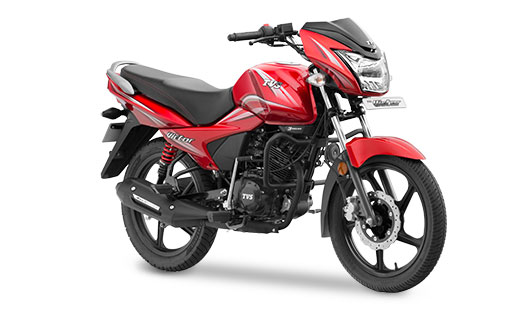 2016 TVS Victor in Restful Red Color