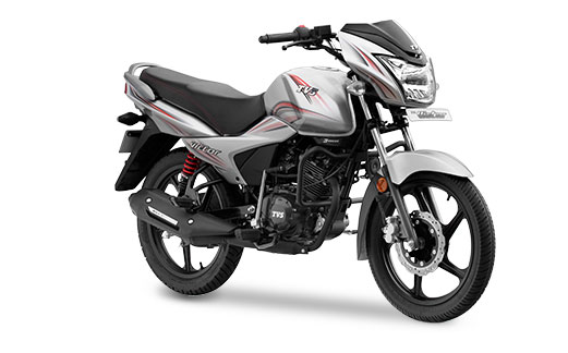 2016 TVS Victor in Serene Silver Color