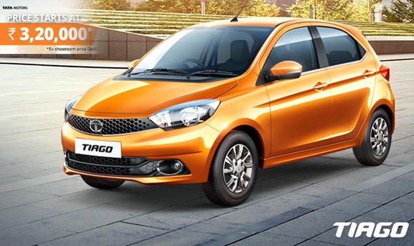 Tata Tiago Priced at INR 3.2 lakhs(ex-showroom Delhi)