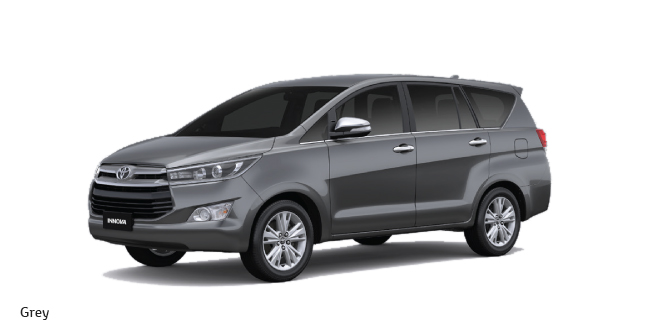 Toyota Innova Crysta is available in Grey Color. Innova Crysta BS6 Grey Color 2020 model. 