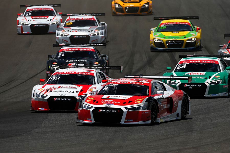 Audi in the race Track