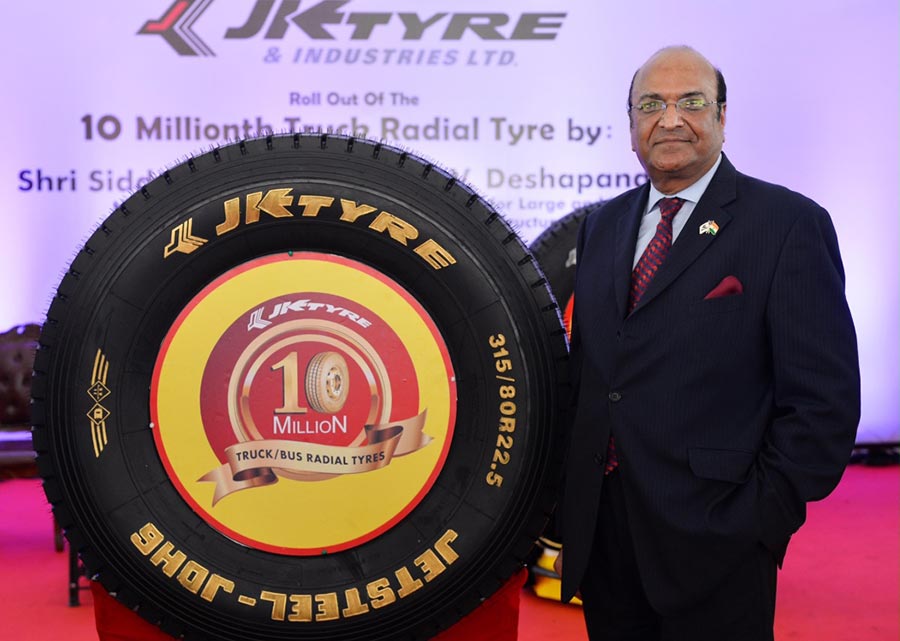 JK Tyre 10 Millionth Radial Tyre