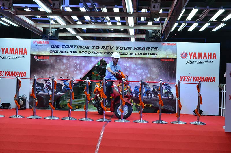Yamaha India 1 Million Production Scooters