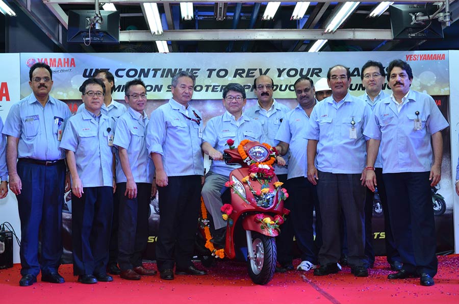 Yamaha India Produces One Million Scooters