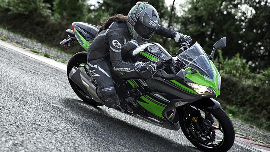 Kawasaki Ninja 300 Black Green Color