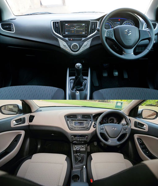 Maruti Baleno Interior vs Hyundai i20 Elite Interior