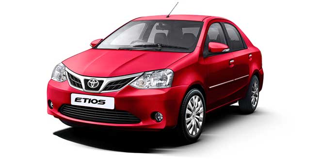 Toyota Etios Red Color ( Vermilion Red Color)