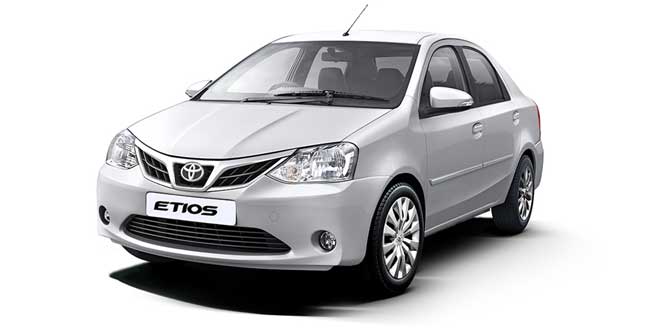 Toyota Etios White Color