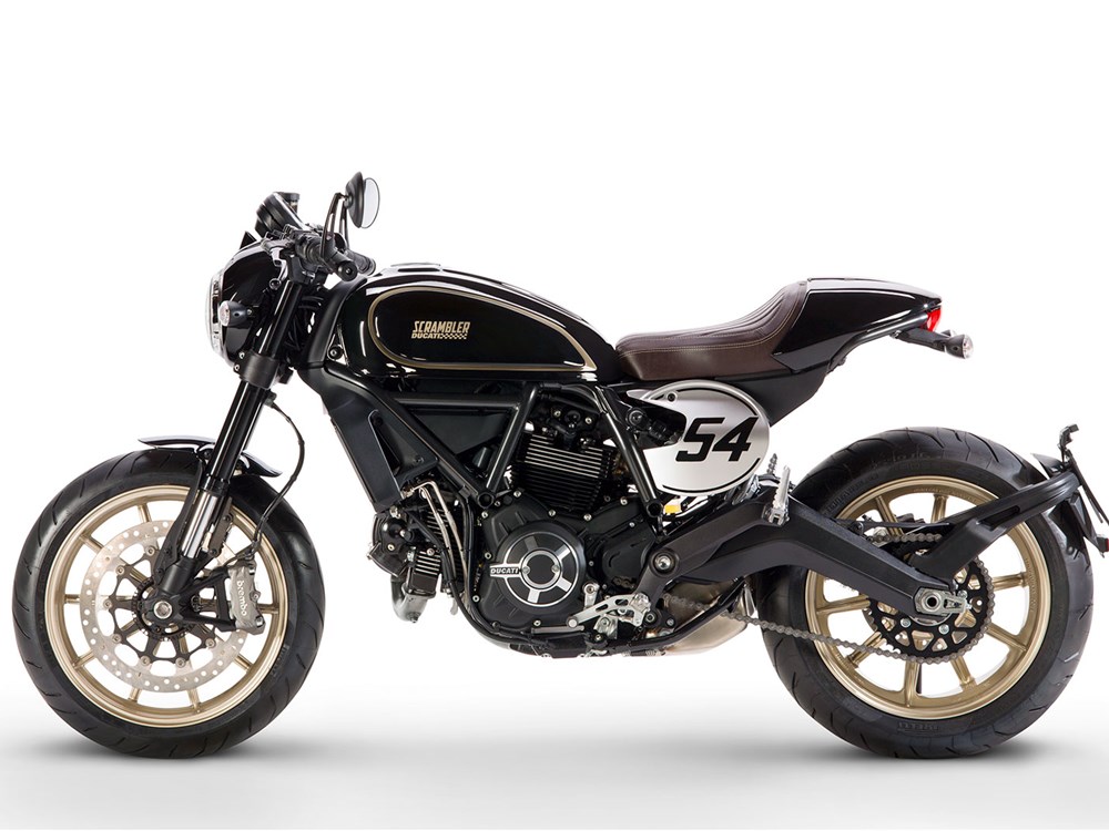 Side View Photos of Ducati Scrambler Cafe Racer