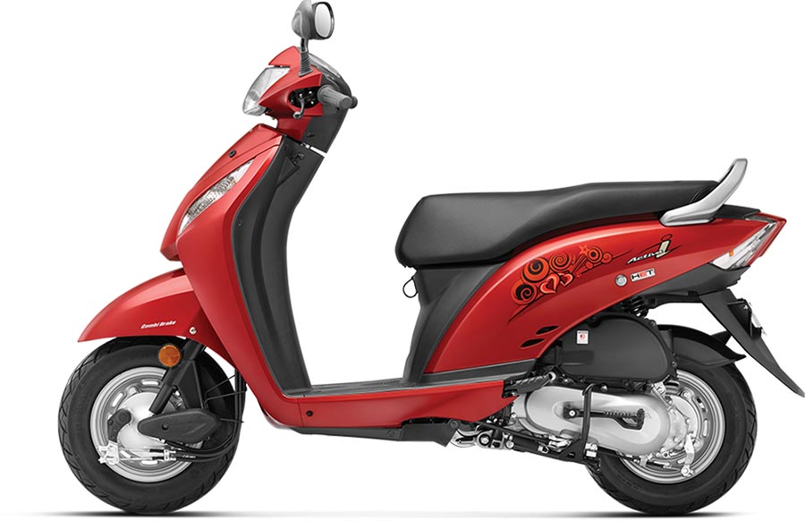 Honda Activa i Red Color Imperial Red Metallic Color