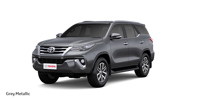 2017 Toyota Fortuner Grey Color ( Grey Metallic Color)