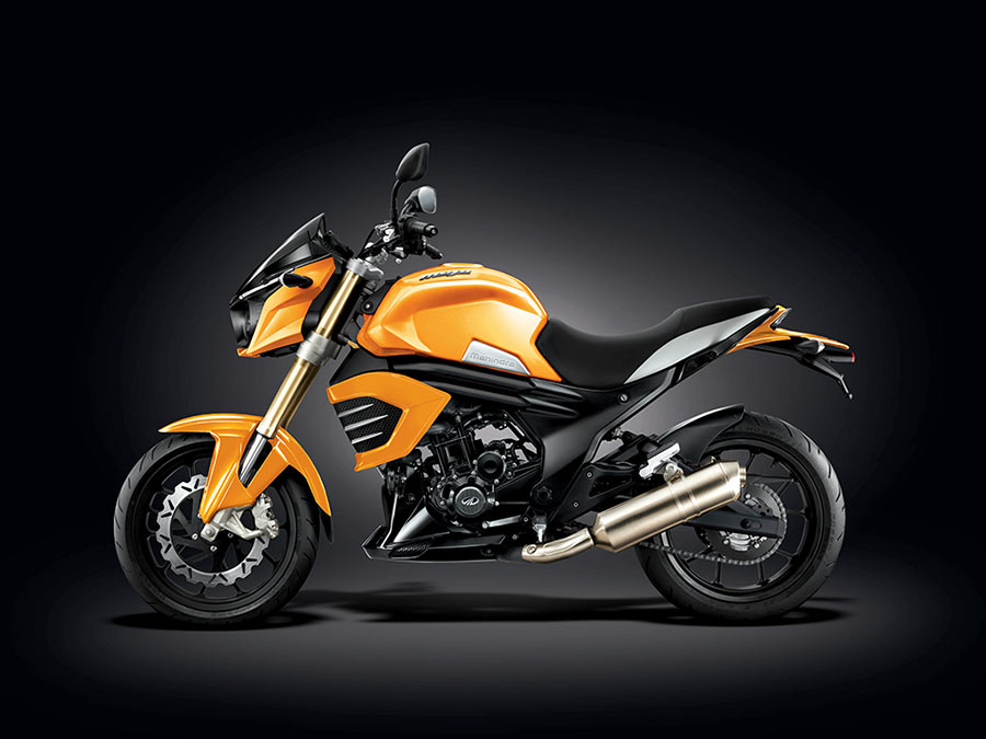 Mahindra Mojo Sunburst Yellow Matte Color