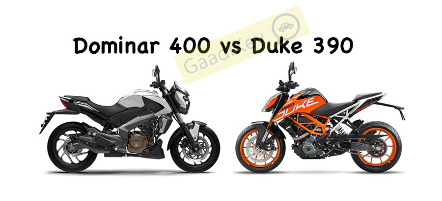Bajaj Dominar 400 vs KTM Duke 390 Specs Comparison