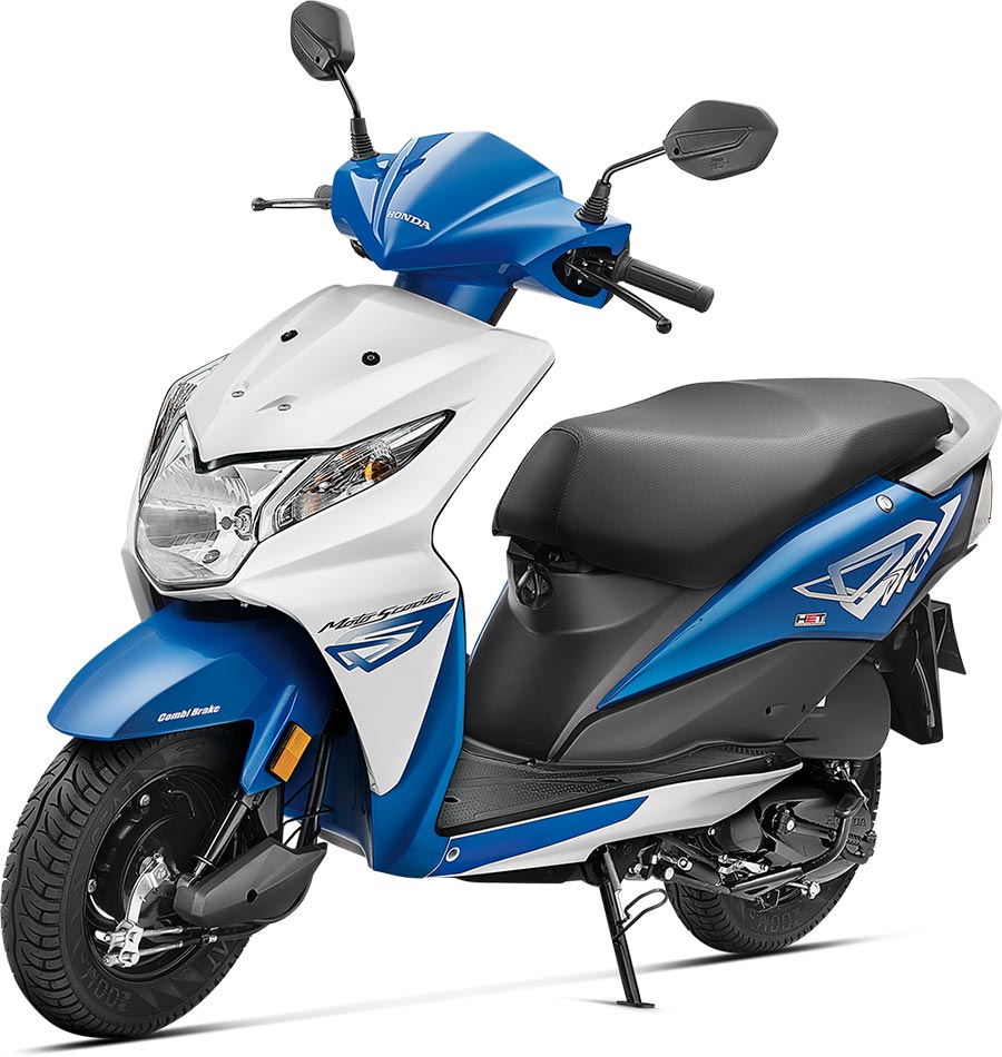 Honda Dio Blue Color - Candy Jazzy Blue Color