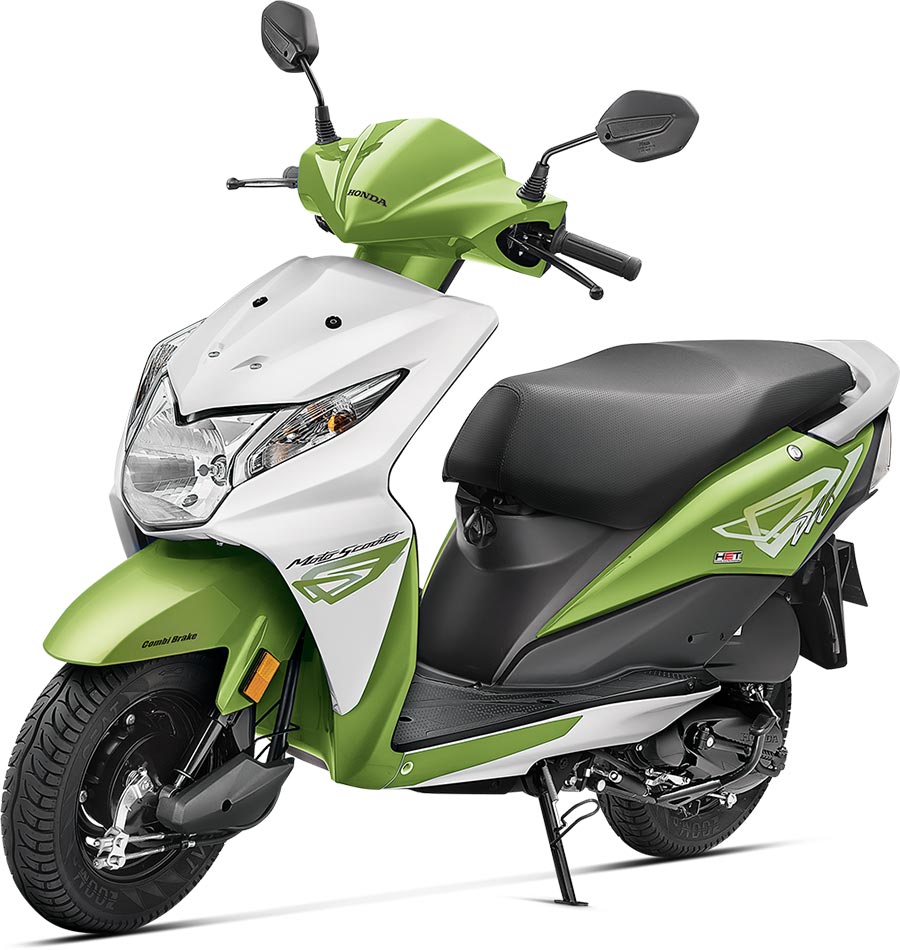 Honda Dio Green Color - Candy Palm Green Color
