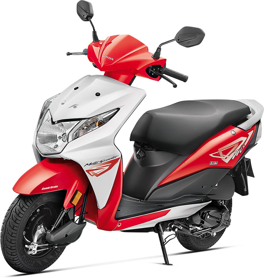 Honda Dio Red Color - Sports Red Color