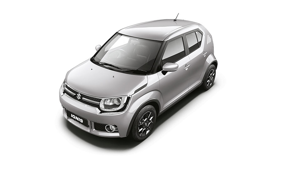 Maruti Ignis in Silky Silver Color
