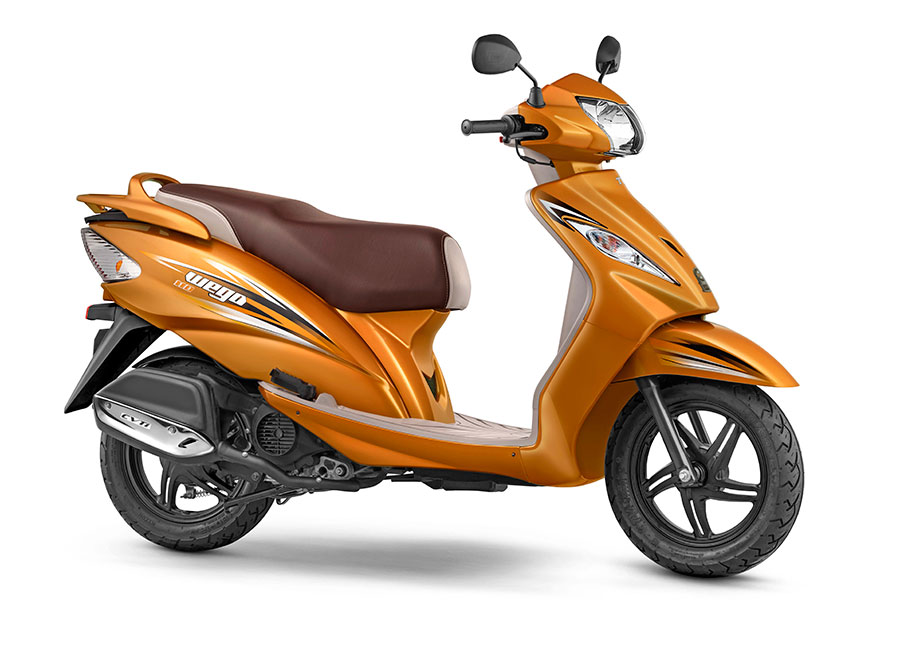 New 2017 TVS WEGO Metallic Orange Color