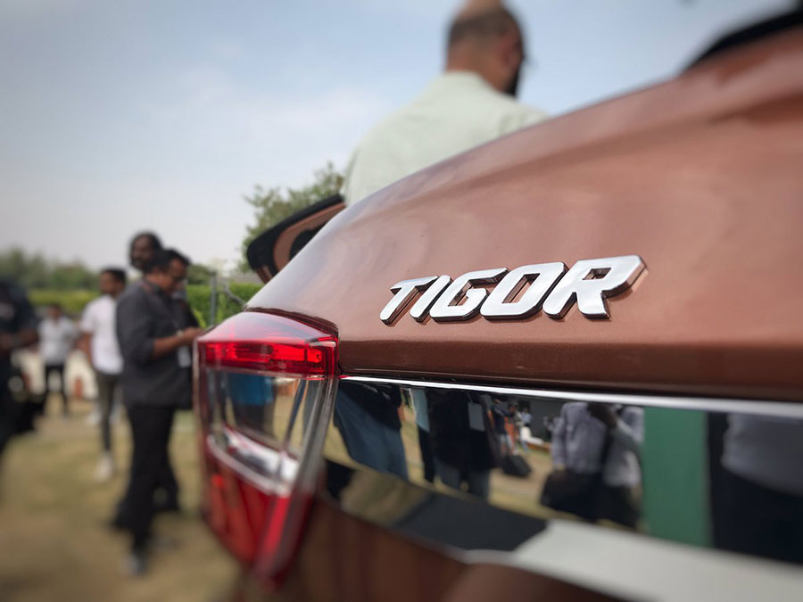 Tata TIGOR Logo on Compact Sedan Hatchback