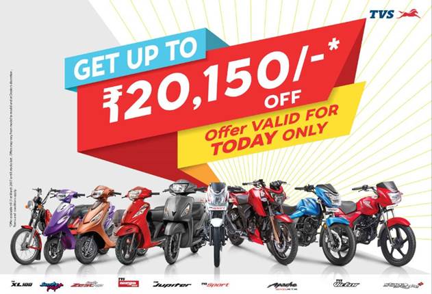 Discounts on TVS BS3 Bikes