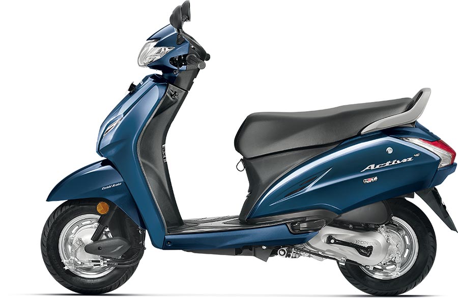 Honda Activa 4G Blue Color Photo - Trance Blue Metallic Color Variant