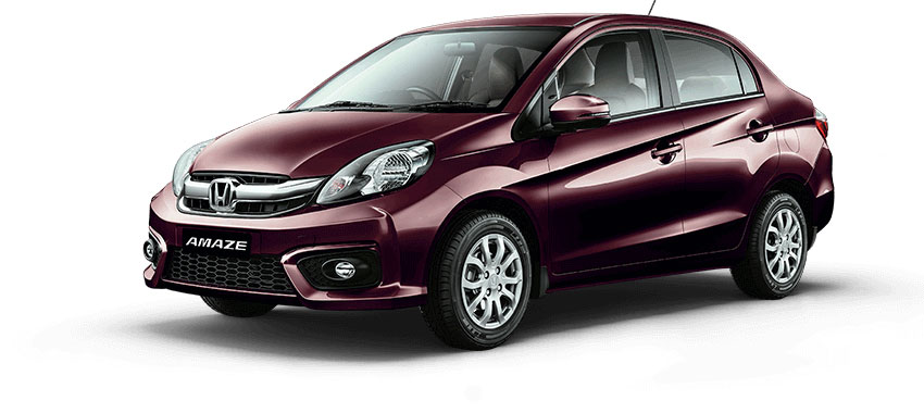 Honda Amaze Carnelian Red Pearl Color variant