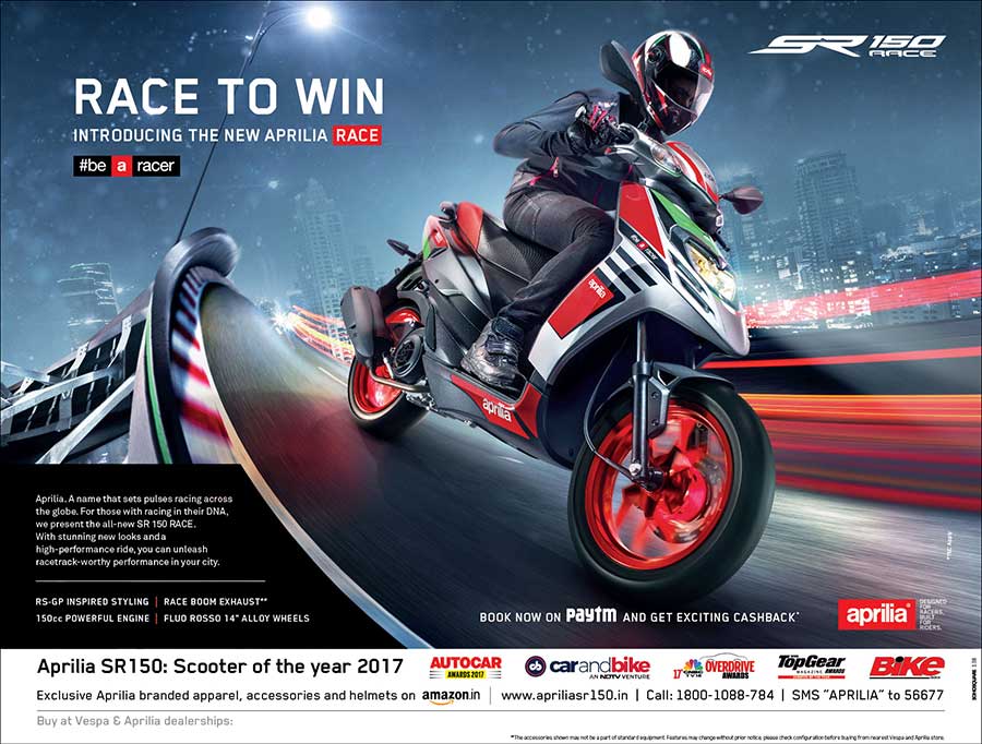 Aprilia SR150 Race Edition Campaign