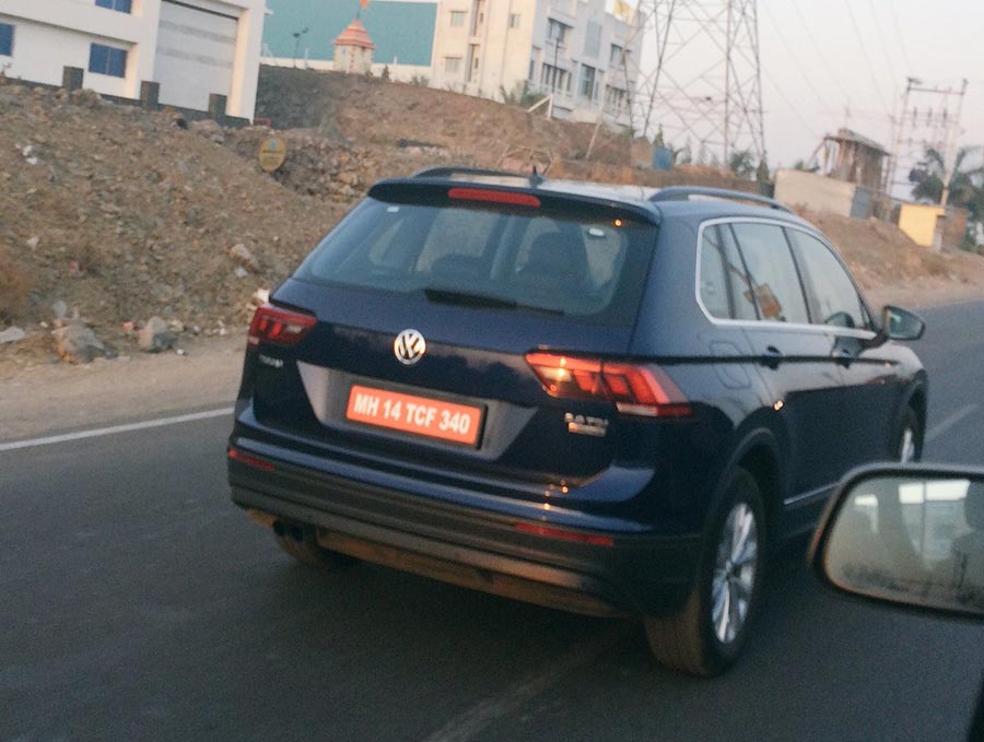 Volkswagen Tiguan Spotted Testing in India