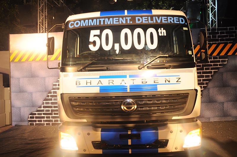 BharatBenz 50000 units delivered