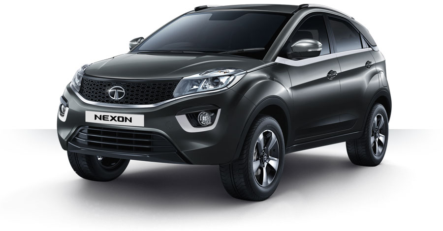 Tata Nexon Grey Color Black, Tata Nexon Glasgow Grey Color Variant