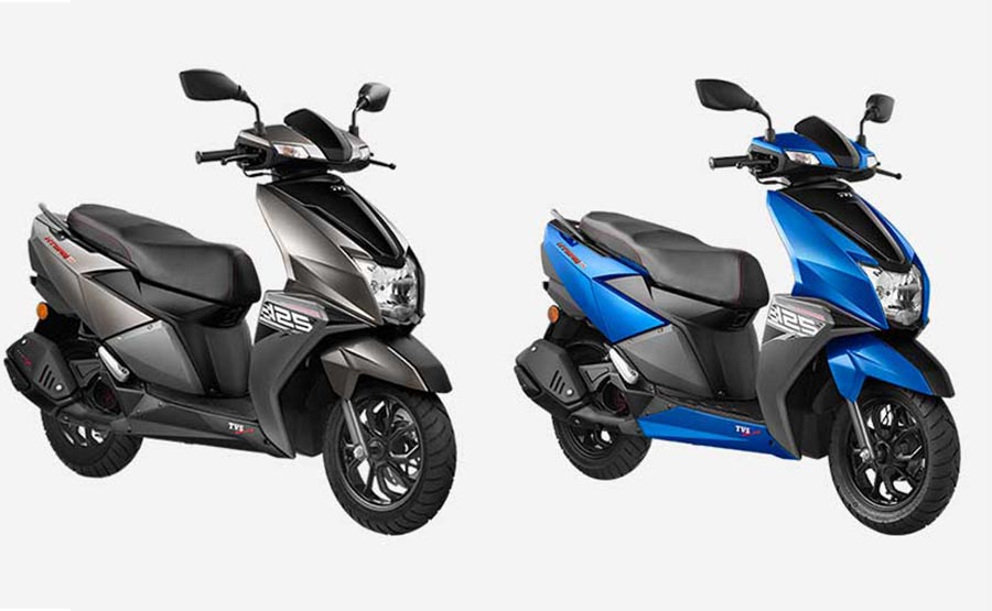 TVS NTORQ Blue. TVS NTORQ Grey