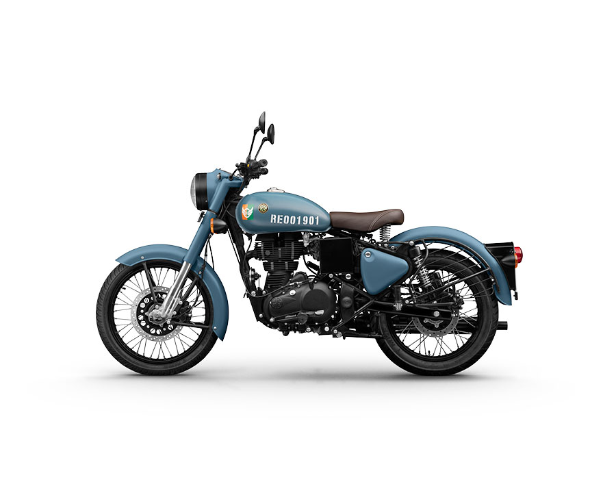 Royal Enfield Classic 350 Signals Airbourne Blue Color
