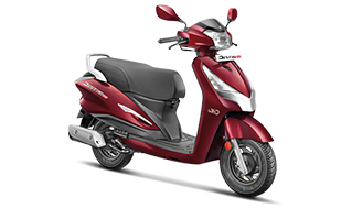 2020 Hero Destini 125 Red Color - All New 2020 Hero Destini in Nobel Red Color Option