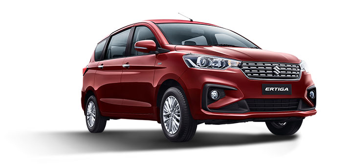 2019 Maruti Ertiga Red Color - New Ertiga Auburn Red Color