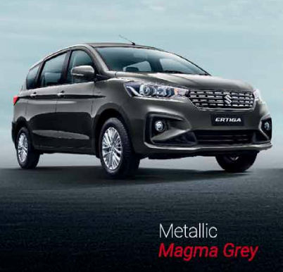 2019 Maruti Ertiga Grey Color Photo - 2019 Maruti Ertiga Magma Grey Color Option