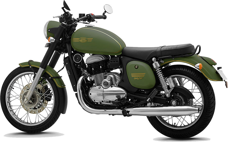 JAWA 42 Green Color - JAWA 42 Galactic Green Color