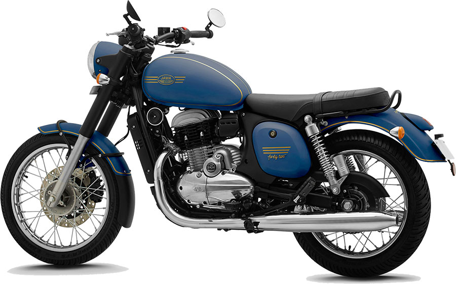 JAWA 42 Blue Color - JAWA 42 Nebula Blue Color variant