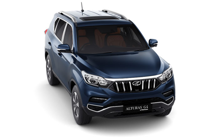 Mahindra Alturas Blue Color - Mahindra Alturas G4 Regal Blue Color 