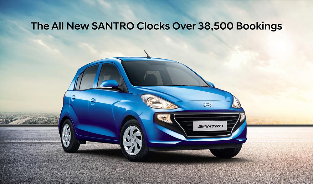All New 2018 Santro Bookings
