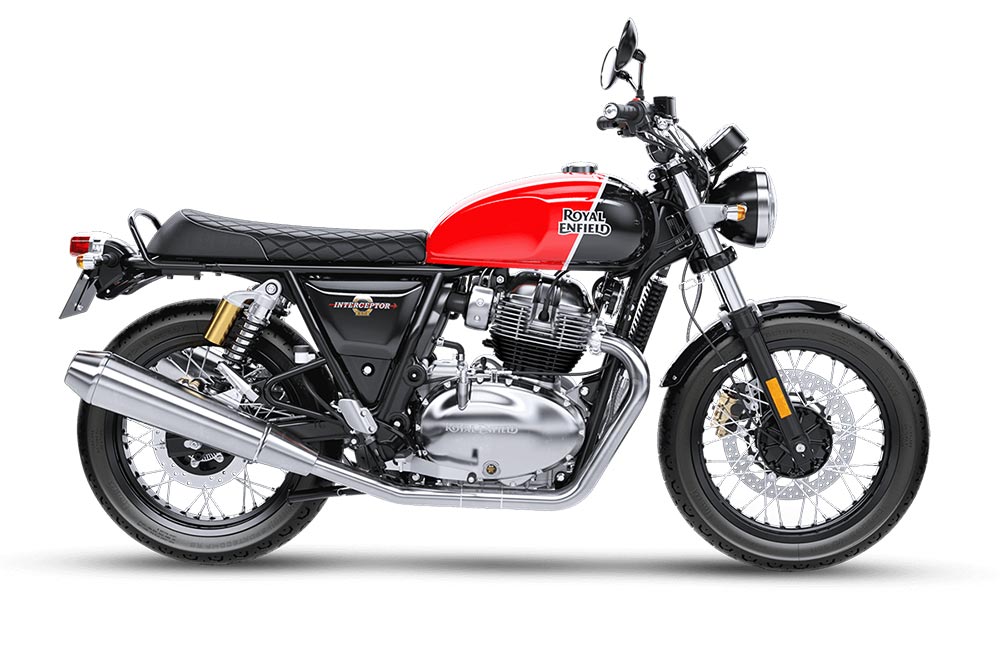 Royal Enfield Interceptor 650 Red Color Option - Ravishing Red Color Option - Intercepter Red Color Option 