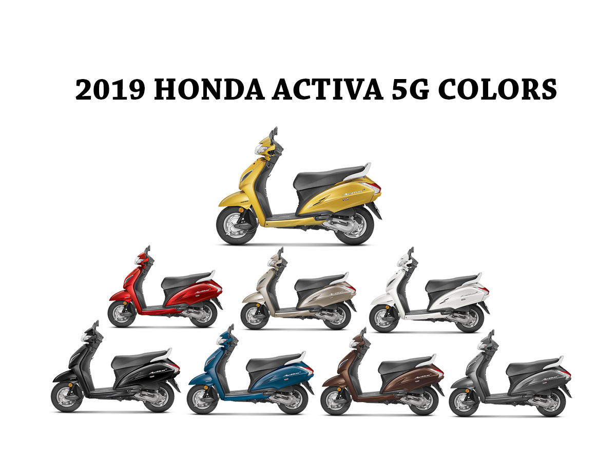 2019 Activa 5G Colors - All New Activa 5G All Colors-