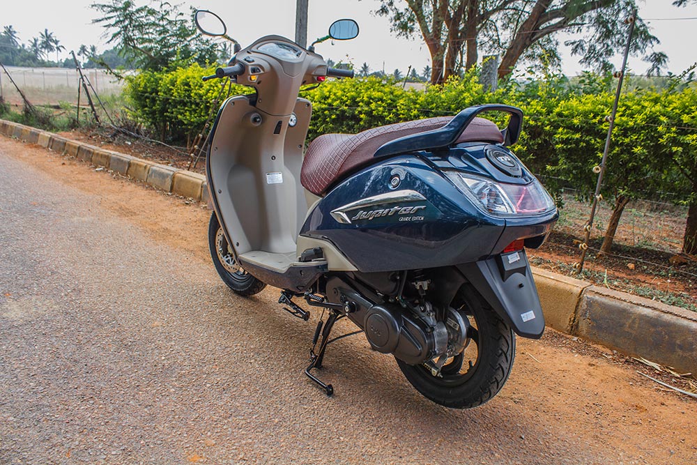TVS Jupiter Grande Seats and Design